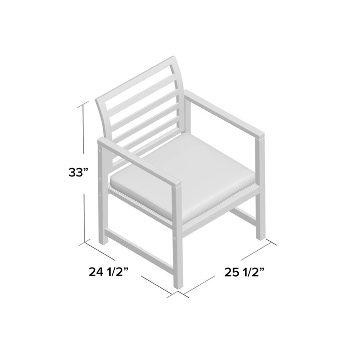 Millwood Pines Hancock Patio Chair with Cushions & Reviews Wayfair